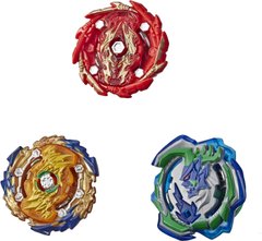 Игровой набор Бейблейд Hasbro Beyblade Burst Rise Hypersphere Фафнир, Огр Монстр, Бушин Ашиндра 3 шт (F1155)