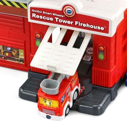 Игровой набор VTech Go! Go! Smart Wheels Rescue Tower Firehouse Пожарная спасательная станция (80-543000)