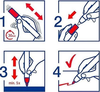 Набор меловых маркера Edding 4085 Chalk Marker Window Белый 1-2 мм  2 шт (4-4085-2-1049)
