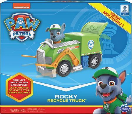 Ігровий набір Spin Master Paw Patrol Rocky's Recycle Truck Щенячий патруль Автомобіль-сміттєвоз Роккі (6054969)
