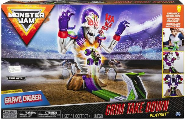 Ігровий набір Spin Master Monster Jam Grim Takedown Playset Монстр Джем з звуком (6054797) (B07PBCHPVH)