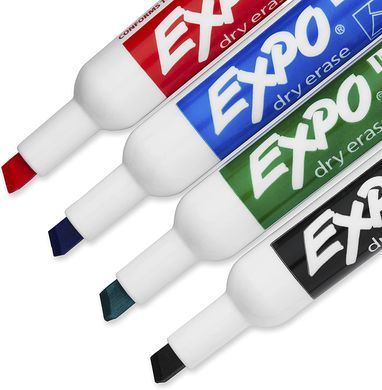 Набор маркеров с ластиком и спреєм для досок сухого стирания EXPO Low Odor Dry Erase Markers