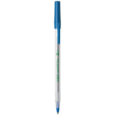 Набір кулькових ручок 50 шт BIC Ecolutions Round Stic Синя масляна (GSME509BE)