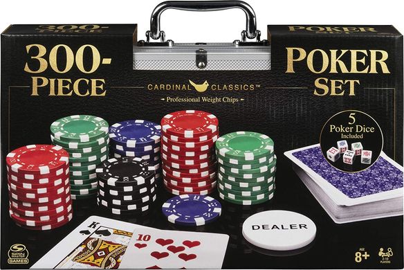 Набір для покеру Spin Master Cardinal Classics 300-Piece Poker Set 300 фішок та кейс (6061119)