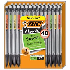 Набор механических карандашей BIC Xtra-Smooth Mechanical Pencil, Medium Point, 0.7мм (MPP40MJ) (MP40-BLK)