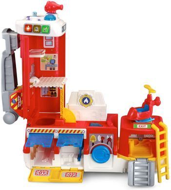 Игровой набор VTech Helping Heroes Fire Station Пожарная спасательная машина трансформер (80-529801)