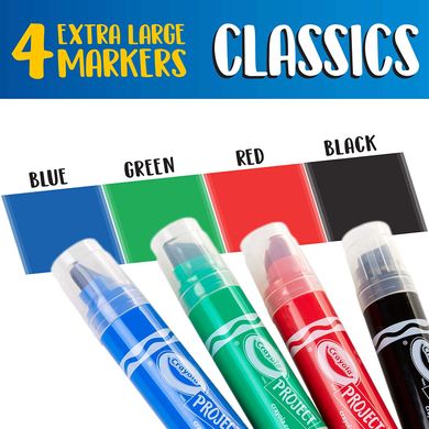 Набор постерных маркеров Crayola Projects XL Poster Markers 4 шт. (58-8356)