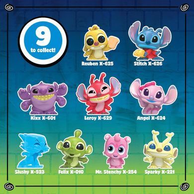 Ігровий набір фігурок Disney Doorables Stitch Experiments Collection Peek з 9 ексклюзивними фігурками (50062)Ігровий набір фігурок Disney Doorables Stitch Experiments Collection Peek з 9 ексклюзивними фігурками (50062)