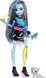 Лялька Monster High Frankie Stein з песиком Watzie, у кроп-светрі та чорній спідниці (JHK31)