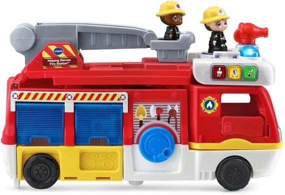 Игровой набор VTech Helping Heroes Fire Station Пожарная спасательная машина трансформер (80-529801)