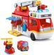 Игровой набор VTech Helping Heroes Fire Station Пожарная спасательная машина трансформер (80-529801)
