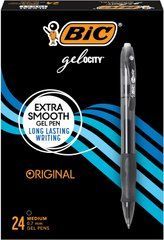 Набор гелевых ручек BIC Gel-ocity Original Retractable Gel Pen, Черные автоматические (&lrm;RLC241-BLK)