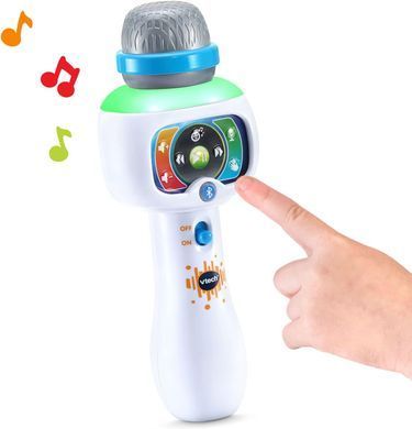 Дитячий караоке-мікрофон VTech з Bluetooth та світловими ефектами &mdash; 15 пісень, зміна голосу англ. мова