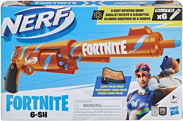 Бластер - револьвер Nerf Fortnite 6-SH Фортнайт (F2678)