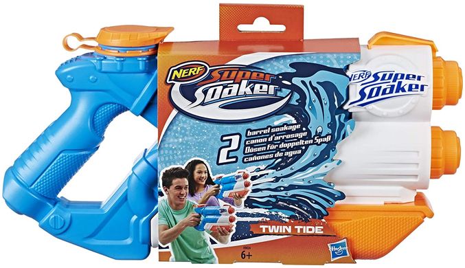 Водяний бластер Hasbro Nerf Super Soaker Twin Tide Супер Соакер (‎E0024)