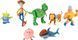 Игровой набор из 7 фигурок Disney Pixar Toy Story Вуди, Рекс, Акула, Рокки Гибралтар, Спиралька, Хэмм, Пришелець (HNN48)