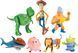 Игровой набор из 7 фигурок Disney Pixar Toy Story Вуди, Рекс, Акула, Рокки Гибралтар, Спиралька, Хэмм, Пришелець (HNN48)