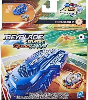 Ігровий набір Бейблейд з пусковою установкою Hasbro Beyblade Burst QuadDrive Cyclone Roktavor R7 (F3340)