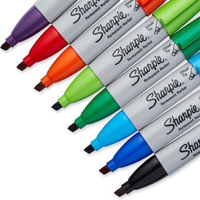 Маркери перманентні Sharpie Permanent Markers, Chisel Tip 8 шт. (&lrm;&lrm;38250)