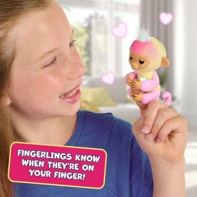 Інтерактивний ігровий набір Fingerlings Jas малятко-мавпочка з 2-в-1 люлькою та високим стільчиком (3125)