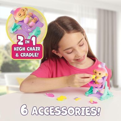 Інтерактивний ігровий набір Fingerlings Jas малятко-мавпочка з 2-в-1 люлькою та високим стільчиком (3125)
