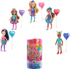 Кукла-сюрприз Челси Barbie Chelsea Color Reveal Party Яркое превращение Вечеринка (GTT26)
