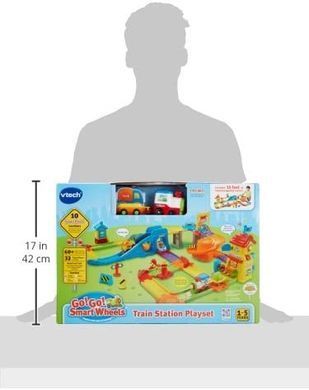 Игровой набор VTech Go! Go! Smart Wheels Train Station Железная дорога со станцией и поездом Англ.язык  (80-146700)