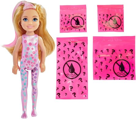 Кукла-сюрприз Челси Barbie Chelsea Color Reveal Party Яркое превращение Вечеринка (GTT26)