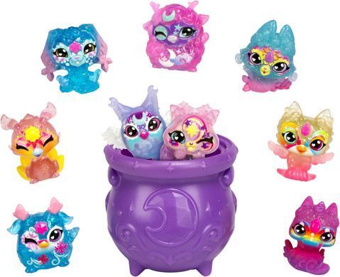Игровой набор Magic Mixies Minis &ndash; 9 волшебных мини-фигурок с секретными сюрпризами и котелком(14951)