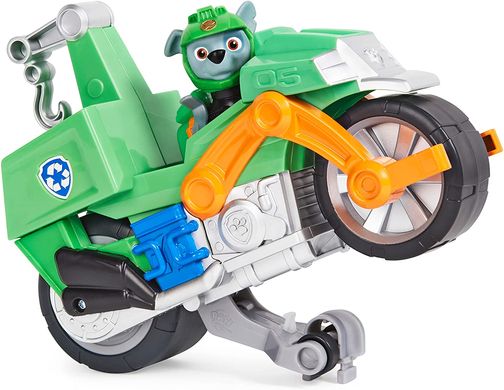 Ігровий набір Spin Master Paw Patrol Moto Pups Rocky Deluxe Vehicle Щенячий патруль мотоцикл (6060227)