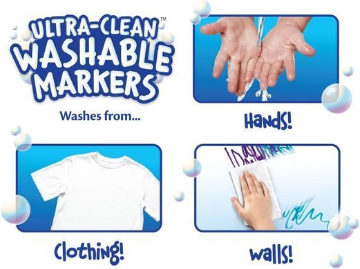 Набор фломастеров Crayola Ultra Clean Washable Markers Fine Line 40 штук (587861)
