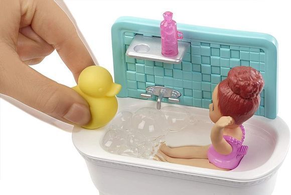 Игровой набор Barbie Skipper Babysitters Inc. Ванная комната Скиппер нянька (FXH05)