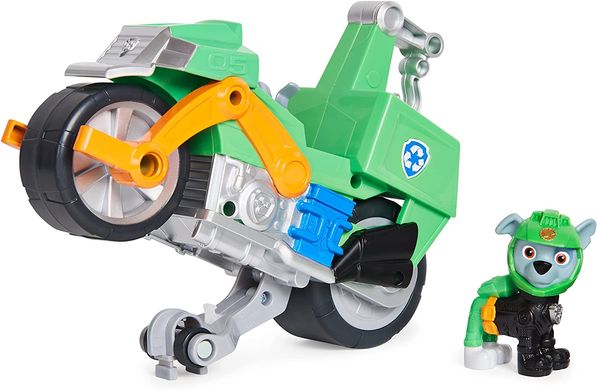 Ігровий набір Spin Master Paw Patrol Moto Pups Rocky Deluxe Vehicle Щенячий патруль мотоцикл (6060227)