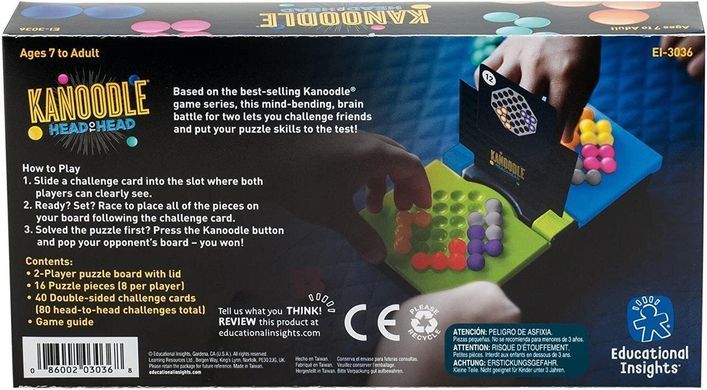 Настольная игра Educational Insights 3D Kanoodle Head-to-Head пазл-головоломка (3036) (B078XHBSLT)