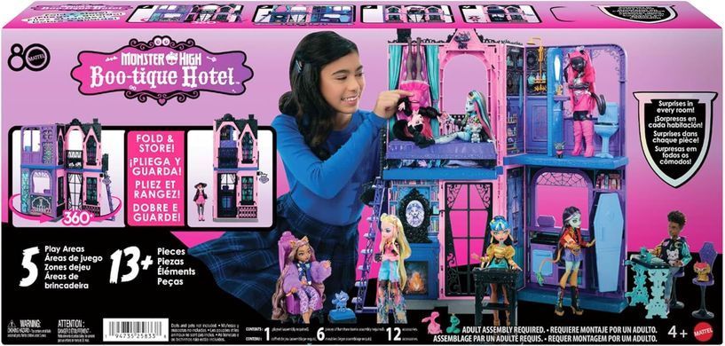 Складаний будиночок для ляльок Monster High Monster High Boo-tique Hotel Бутік готель Монстер Хай (JBF16)
