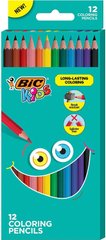 Цветные карандаши BIC Kids Crayons for Long-Lasting Coloring Pencils 12 шт. (BKCР12)
