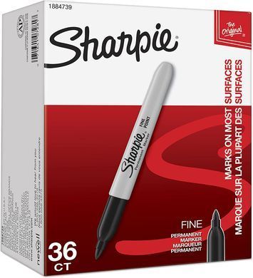Маркери перманентні  Sharpie Permanent Markers, Fine Point Чорний 36 шт. (&lrm;&lrm;&lrm;1884739)