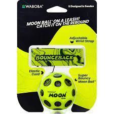 Місячний м&rsquo;яч Waboba Bounceback x Returning Moon Ball Yellow Антигравітаційний на резинці Жовтий (AZ-330-Y)