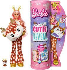 Кукла Барби Barbie Cutie Reveal Зимний блеск Олененок (HJL61)