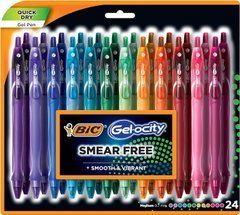 Набор цветных гелевых ручек BIC Gel-Ocity Quick Dry 0.7 мм, 24 шт (&lrm;&lrm;RGLCGA24-A-AST)