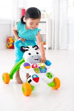 Интерактивные ходунки Зебра Fisher-Price Learn with Me Zebra Walker со звуковыми эффектами (DKH80)