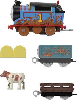 Моторизований паравозик Fisher-Price Thomas & Friends Muddy Farm Thomas Motorized Брудний Томас (HDY73)