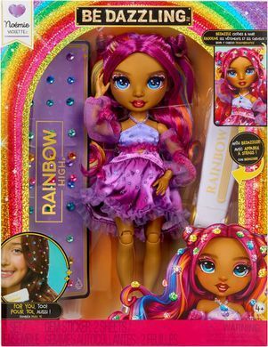 Кукла Rainbow High Be Dazzling Noemie Violette Purple с набором для декорирования и блестящими стразами (597834)