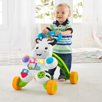 Интерактивные ходунки Зебра Fisher-Price Learn with Me Zebra Walker со звуковыми эффектами (DKH80)