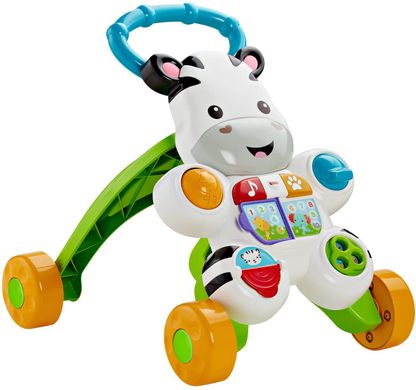 Інтерактивні ходунки Зебра Fisher-Price Learn with Me Zebra Walker зі звуковими ефектами (DKH80)