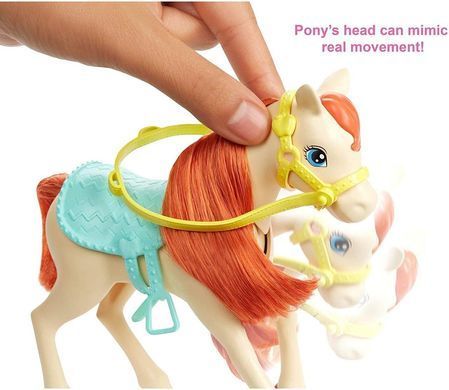 Игровой набор Barbie Hugs N Horses Playset, Brunette (GLL82)