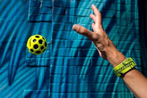 Місячний м&rsquo;яч Waboba Bounceback x Returning Moon Ball Yellow Антигравітаційний на резинці Жовтий (AZ-330-Y)