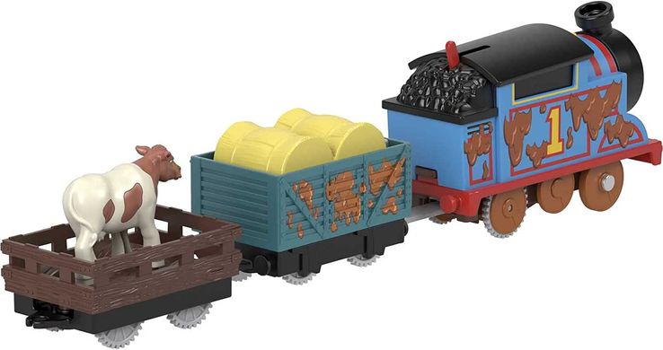 Моторизований паравозик Fisher-Price Thomas & Friends Muddy Farm Thomas Motorized Брудний Томас (HDY73)