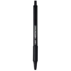 Ручка автоматическая BIC Soft Feel, 1 мм. Масляная черная (BICSCSF11BK)