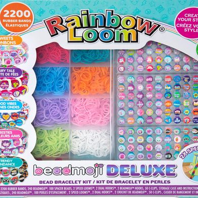 Набір для браслета з гумки та бісеру Rainbow Beadmoji Deluxe для плетіння браслетів (R0124)